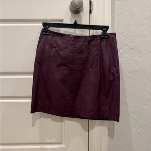 Free People Deep Purple Mini Skirt